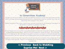 Tablet Screenshot of cornerstoneacademy.osbornz.net
